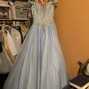 Quinceanera dress baby blue brand new